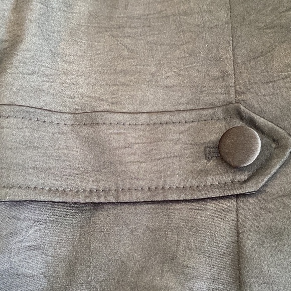 Worthington Size 12 Classic Black Belted Longline Outerwear Trenchcoat 4953 - Picture 11 of 11